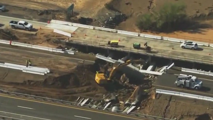 I-10 between LA and Phoenix back open flooding damages highway